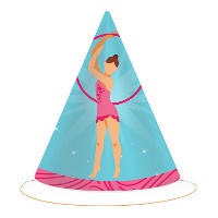 Rhythmische Gymnastik Hüte - 6 Stück