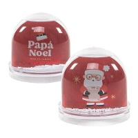 Schneekugel-Bilderrahmen mit Santa Claus
