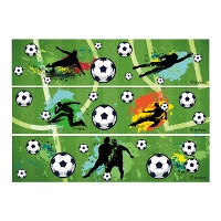 Essbare Fußball-Oblaten für den Tortenrand, 21 x 4,9 cm - 3 Stück