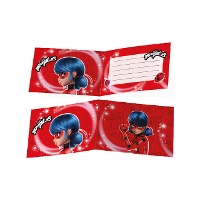 Ladybug-Einladungen - 6 Stück