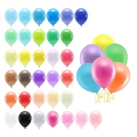 Latexballons 30 cm pastellfarben biologisch abbaubar - PartyDeco - 100 Stück