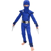 Kinderkostüm Blauer Orientalischer Ninja 5 bis 8 Jahre