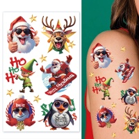 Weihnachtliche Spaß-Temporärtattoos