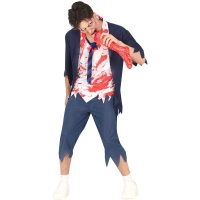 Zombie Studentenuniform Kostüm für Kinder