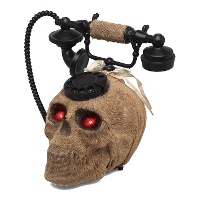 Schädelförmiges Telefon mit Licht und Ton