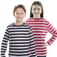 Langärmeliges Kinderstreifenshirt
