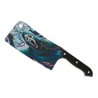 Blaue Schädelaxt, 30 cm