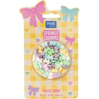 Pastellfarbene Schleifen-Sprinkles, 25 g