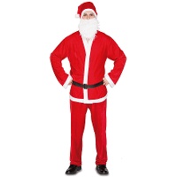 Weihnachtsmann-Kostüm in Rot für Herren
