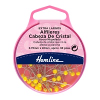 Gelbe Kristallstifte 45 x 0,7 mm - Hemline - 60 Stück