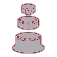 Herz-Kuchen-Stanze Zag - Misskuty - 5 Stück