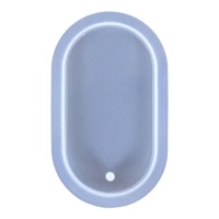 Silikonform für ovale Anhänger aus Harz 6 x 4 cm - Artis Decor