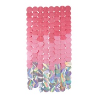 Vorhang 1,70 x 0,80 m in Rosa mit Kreisen