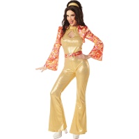 Golden Disco Stil Kostüm für Damen
