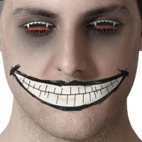 Temporäre Mund- und Augen-Tattoos
