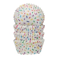 Mini-Backförmchen 3,4 cm - Sprinkles - Funcakes - 100 Stück