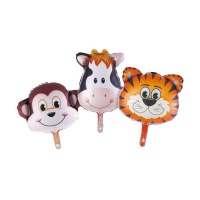 Luftballons Kuh, Tiger und Affe - 3 Stück