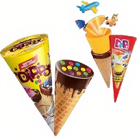 Kegel aus Keks und Schokolade mit Spielzeug 25 g - 1 Stück