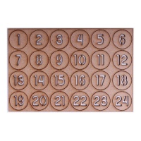 Holzzahlen für Adventskalender - Artis Dekor