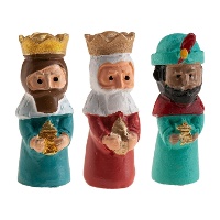 Figuren für Dreikönigskuchen (Roscón) aus Polyresin, 3 bis 3,25 cm - Dekora - 100 Stück