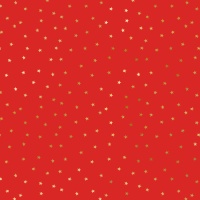 Geschenkpapier rot mit goldenen Sternen 2,00 x 0,70 m - 1 St.