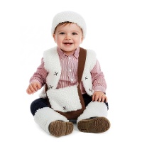Hirtenkostüm mit Hirtentasche für Babys