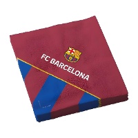 FC Barcelona-Servietten (blaugrana) - 12 Stück