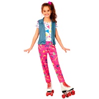 Rollschuh-Kostüm im 90er-Stil für Mädchen