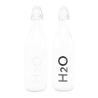 1 L H2O transparente Flasche