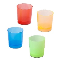 Farbige Kunststoffbecher - 10 Stück, 33 ml