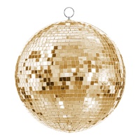 Spiegelkugel in Champagner-Gold-Effekt, 30 cm