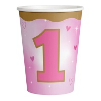 266 ml First Year Girl Becher - 8 Einheiten