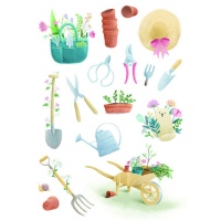 Aufkleber von Life is Simple Garten - 1 Blatt