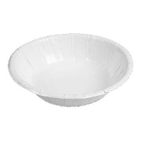 Weiße runde Kartonschalen 17 cm - 25 Stück