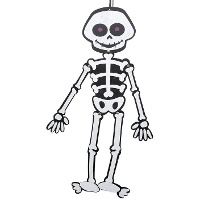 Flacher Skelettanhänger, 58 cm