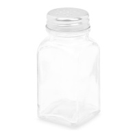 Quadratischer Glas-Salzstreuer