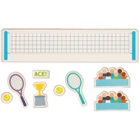 2D-Zuckerdekoration für Tennis-Torte - 9 Stück