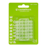 0,8 cm Kunststoffdruckknöpfe - Castelltort - 8 mm Kunststoffdruckknöpfe - 24 Paar