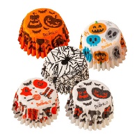 Backkapseln für Halloween-Pralinen, 2,7 cm - 100 Stück