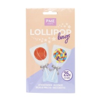 Klarer Kunststoffbeutel für Lutscher 15,2 x 9,5 cm - PME - 25 Stück.