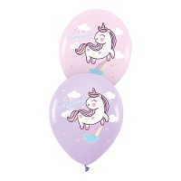 Latexballons mit Einhorn 
