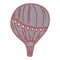 Heißluftballon-Stanzform Zag - Misskuty
