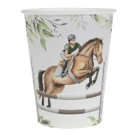 Reiter mit Pferd Gläser 270 ml - 10 Stück