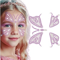 Selbstklebender Schmetterlings-Gesichtsschmuck
