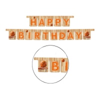 Happy Birthday Basketball Kranz 3 m