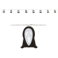 Geistergirlande mit Licht, 1,65 m