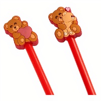 Kugelschreiber mit Liebesbären, sortiert - 1 Stück