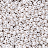 4 mm silberne Perlenstreusel - Dekora - 500 g