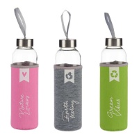 Flasche 0,50 L in 3 Farben sortiert - Vivalto - 1 Stück