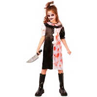 Schreckliches Clownskostüm für Mädchen